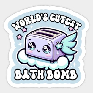 World's Cutest Bath Bomb Sticker